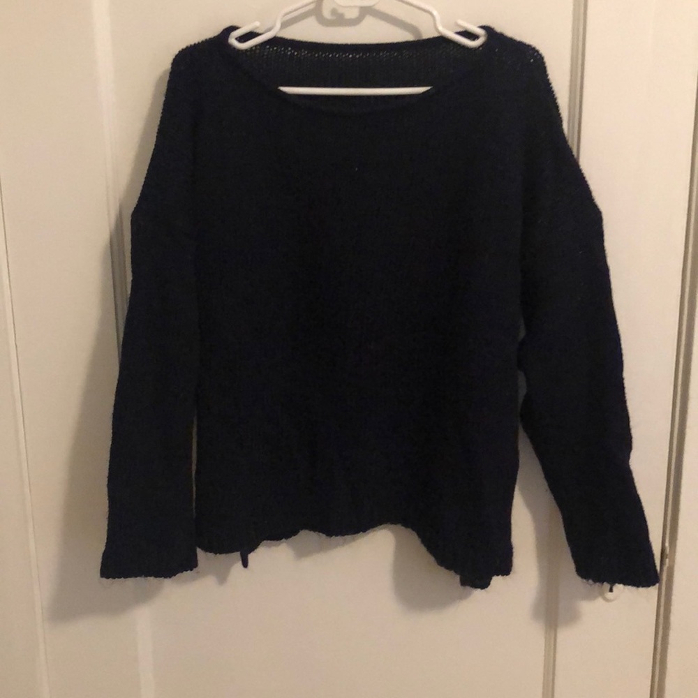 Navy blue baggy sweater